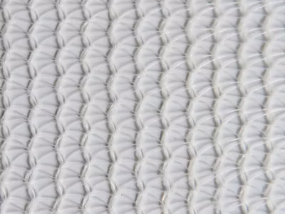 Filet échafaudage 50g/m² – Léger – Mailles triangulaires Blanc 2.57m x 10m Boutonnières côtés et double au milieu