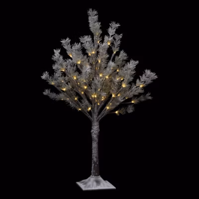 Arbre lumineux d&rsquo;intérieur naturel h90cm 78 led + transfo – feeric lights & christmas