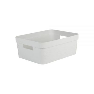 Bac de rangement design 12 litres EDA – Blanc