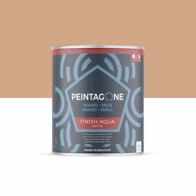 Peinture de finition très lessivable pour murs intérieurs – Finish Aqua Satin, 1 l, Top less (PE186)