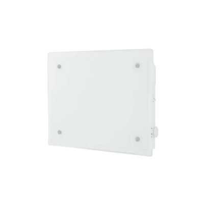 Radiateur électrique en verre trempé ADAX – Blanc – 250 W – 40 x 33 x 9,7 cm – ECO 02 KBT