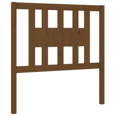 vidaXL Tête de lit Marron miel 106x4x100 cm Bois massif de pin 818658