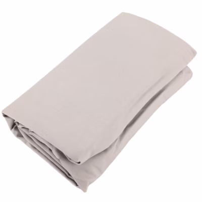 Drap housse uni 160×200 cm bonnet 40 cm percale de coton MANOIR beige Lin