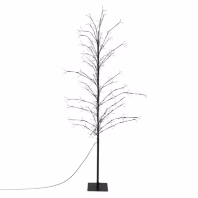 Décoration d&rsquo;arbre artificiel avec 480 LED blanc chaud avec minuterie 180cm IP44