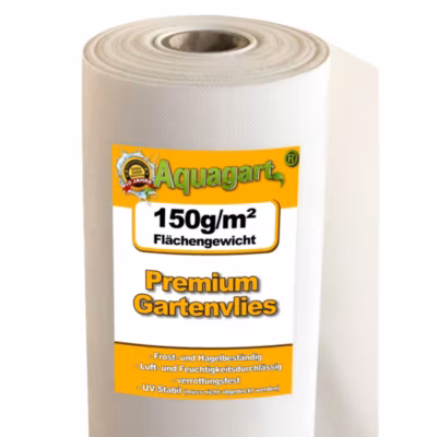 75 m² film de paillage, bâche anti-mauvaises herbes, 150 g / m², blanc, 2 m Aquagart