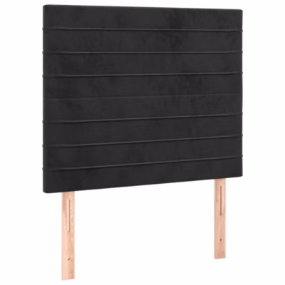Tête de lit Noir 80x5x118/128 cm Velours vidaXL
