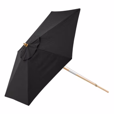 Parasol en Bois « Corypho » 250cm Noir