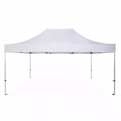 Tente pliante 3×4,5m 300g/m² 40MM blanc  Oviala