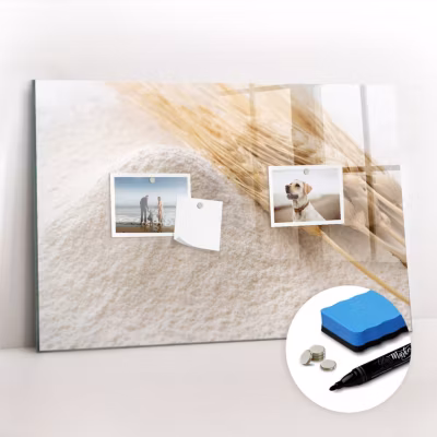 Tableau Magnétique Mural Wallfluent 60×40 cm Farine Marqueur noir Idéal Bureau Et Maison