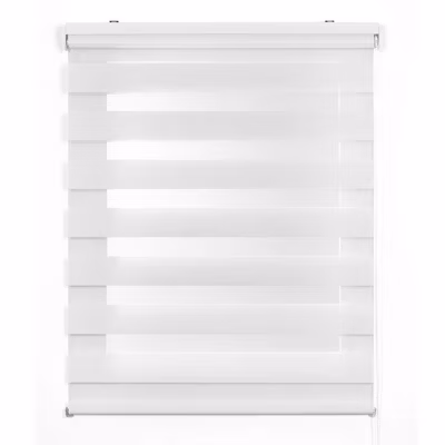 Store Enrouleur Jour Nuit Drop double tissage Blanc 60 x 180 cm