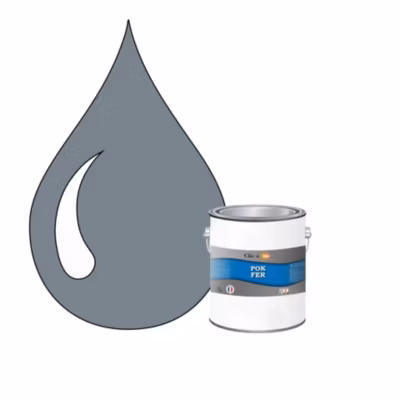 Peinture fer antirouille – Laque extérieure Semi-Brillante POK FER – 1L – RAL 7000 – Gris Petit-Gris