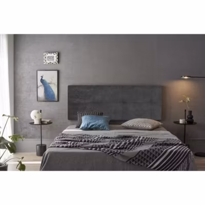 Tête de lit Cala en tissu gris 100
