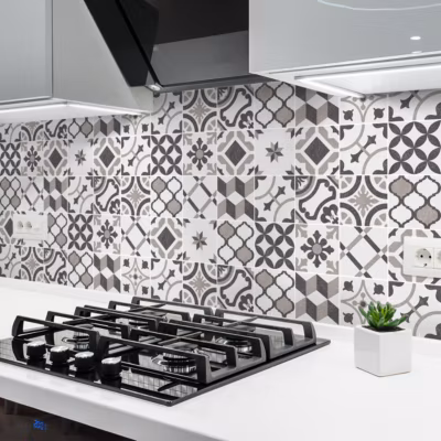 Sticker Mural Carrelage adhésif Cuisine Salle de Bain – 24 STICKERS CARREAUX DE CIMENT AZULEJOS ANABELLA – 24stickers15x15cm