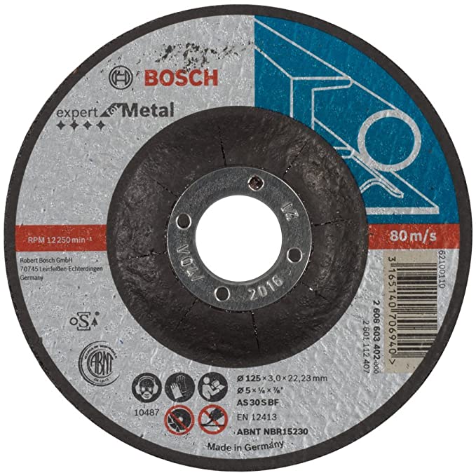 Disq à tronçonner  déporté Expert for Metal – AS 30 S BF, 125 mm, 3,0 mm 2608603402