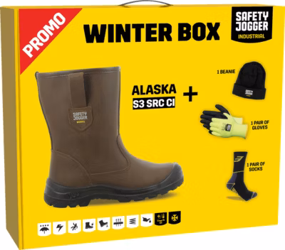 ALASKA Bottes sécurité montantes S3 SRC CI cuir fourrées – embout acier, anti-perforation
