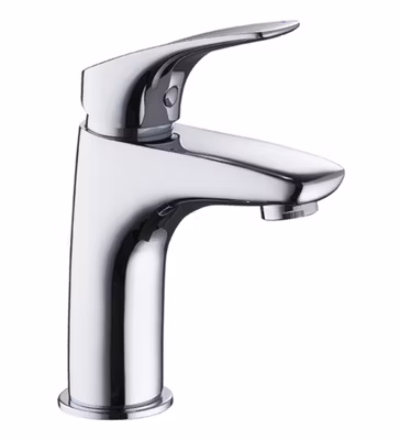 Robinet mitigeur design de lavabo vasque en laiton chrome avec vidage
