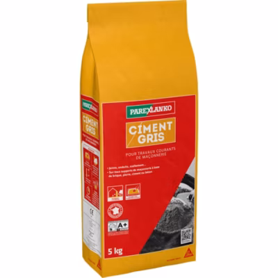 Ciment gris pour travaux courants de maçonnerie 5 kg Parexlanko