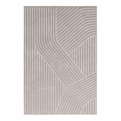 Tapis laine et viscose design effet 3D Assya 230×160 CM – Beige