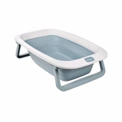 BEABA, Baignoire pliable – 920403 – Baignoire Eazy Pop Camélé&rsquo;O – Bleu baltique
