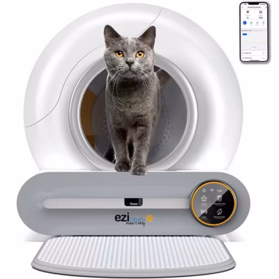 Litière autonettoyante connectée – maison de toilette pour chat eziclean CATBOT K8i