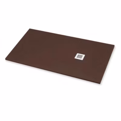 Receveur de Douche 90X180 cm Ligne Vulcano Fin Couleur Chocolat Ral 8017 en Résine Synthétique et Poudre de Marbre  – FRASCIO