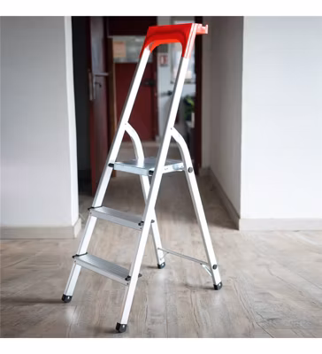 Escabeau pliable 3 marches Marchepied avec porte outils 150 kg 55 cm Safetool