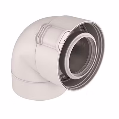 Coude Rolux Condensation 80/125 PPTL/PVC 87 degrés – Coude Rolux Condensation 80/125 PPTL/PVC 90 degrés