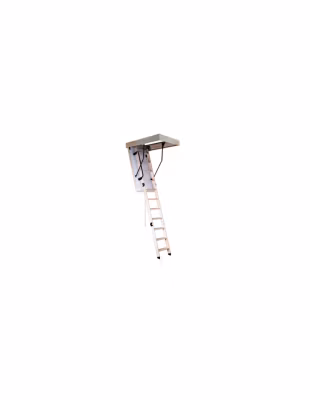 Escalier Escamotable Grande Hauteur Isolé 26 Mm H 330 Cm Caisson 120 X 55 Cm