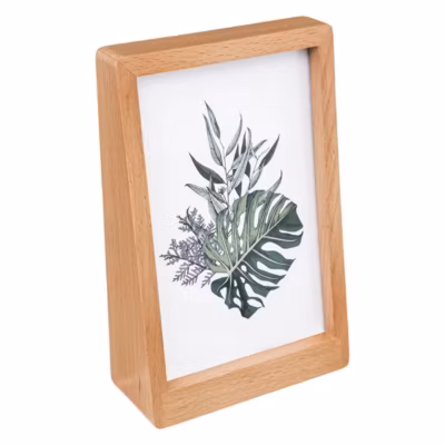 Cadre photo Verti – hêtre et verre – 10×15 cm – Atmosphera