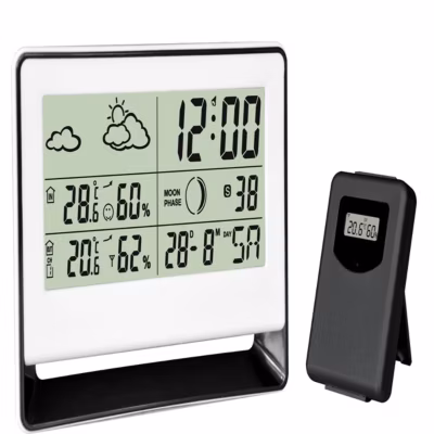Station météo avec capteur extérieur sans fil – Chacon