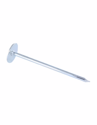 Kg de pointes Embase collerette ronde Diamètre de tête: 20 Acier zingué 3.1X50 – 1 pièce