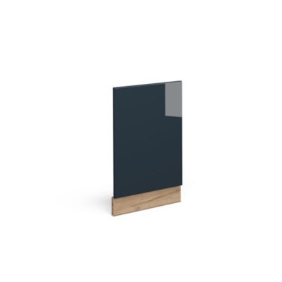 Vicco Meubles de cuisine Bleu foncé brillant 45cm sans plan de travail