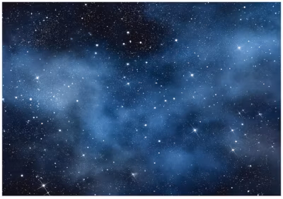 Papier Peint Panoramique Intissé Cosmos Étoiles Bleu – 250×175 cm – Papier Peint Enfant