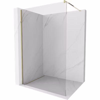 Mexen Kioto paroi de douche Walk-in 95 x 200 cm, transparent 8 mm, dorée – 800-095-101-50-00
