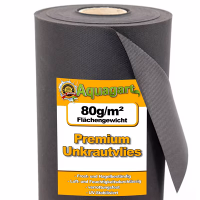 21 m² film de paillage, feutre de paillage anti-mauvaises herbes, 80 g 1,4 m Aquagart