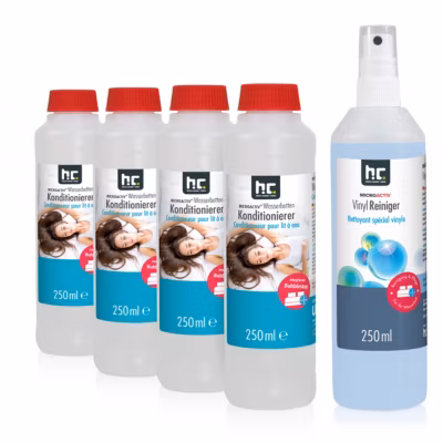 Set Conditionneur + Nettoyant Vinyle Microactiv En Bouteille De 250 Ml x 2
