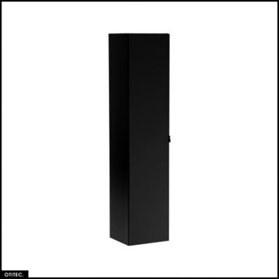 Colonne de salle de bain – 35 x 160 cm – 1 porte – 2 tiroirs – BOLD BLACK