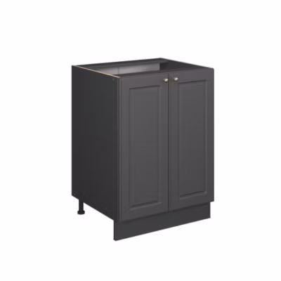 Vicco Meuble bas de cuisine Anthrazit-Gold Landhaus 60cm , PT Chêne
