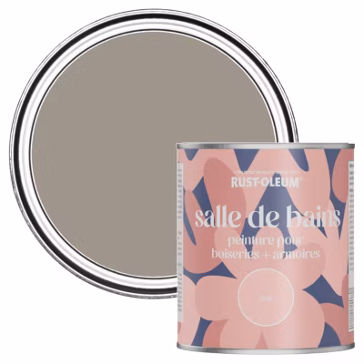 Peinture Marron pour Boiseries de Salle de Bains, Mate – RUST-OLEUM – Truffe 750ml