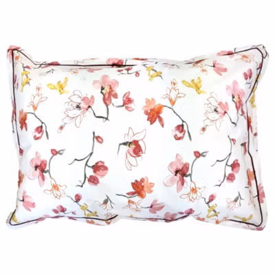 Taie d&rsquo;oreiller 50×70 cm percale coton ELISA Rose