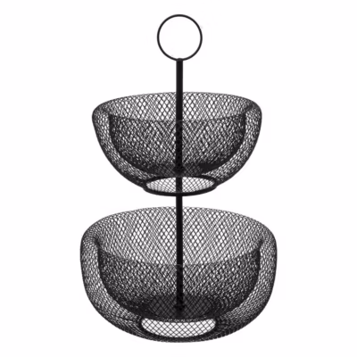 Corbeille 2 étages métal  24/29cm Mesh – 5Five