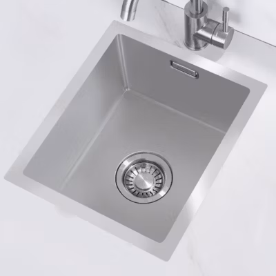 Evier cuisine 1 bac Inox LOMAZOO Polaris 34 cm