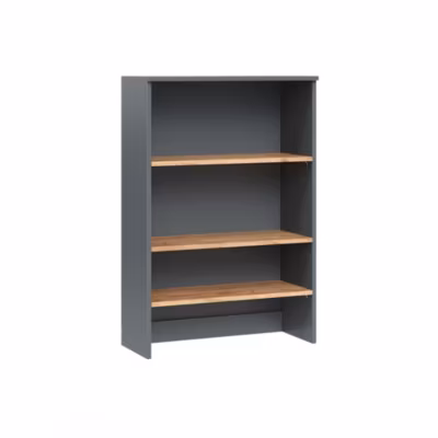 Vicco Armoire de salle de bain Anthracite/chêne doré 68×100.4cm avec des étagères ouvertes