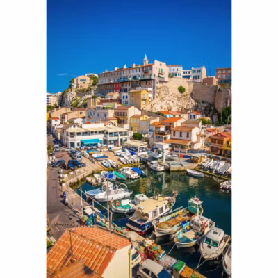 Tableau sur toile vallon des auffes 30×45 cm Fabriqué en France