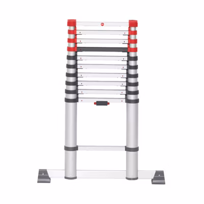 Echelle télescopique 11 échelons – Longueur 3.20m – Hauteur de travail max. 4.00m – 7113-112