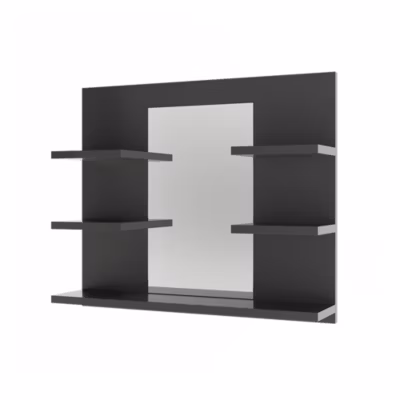 Vicco Armoire de toilette Anthracite 58.8x50cm avec des étagères