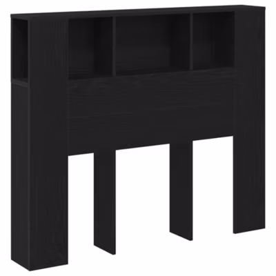 Cabinet de Tête de Lit Chêne noir 120 x 18.5 x 102.5 cm vidaXL