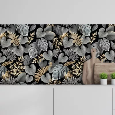Crédence adhésive décoration florale 30×70 cm