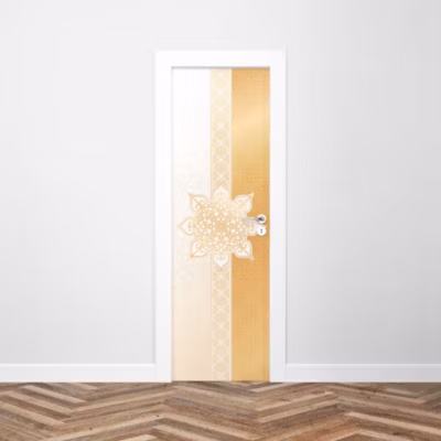 Sticker Porte Mandala Doré 204 x 63 cm