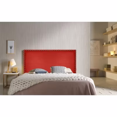 Tête de lit – ECCOX – Lily – Similicuir rouge – 160 cm – Design élégant et moderne